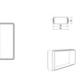 Kaitlentės priedas  Female connection (220x90), rectangular shape