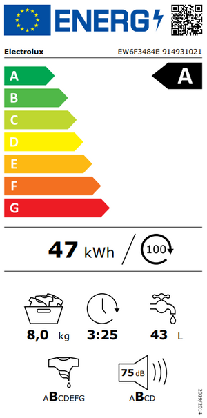 Skalbyklė Electrolux EW6F3484E