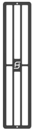 Gartraukio priedas  KIT GRID DARK GREY MATT GALILEO Slim