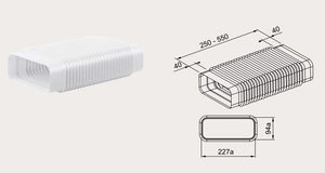 Gartraukio priedas  System pipe bend 150 (AIR-DUCT SYSTEM) for 340.0708.968, 340.0708.975