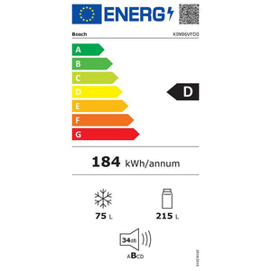 Šaldytuvas Bosch KIN96VFD0