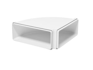 Kaitlentės priedas  Horizontal curve rectangular shape (220x90)