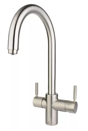 Maišytuvas  J-shape 3N1 Tap Brushed Steel J3N1BS