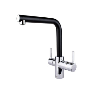Maišytuvas  L-shape 3N1 Tap Jet Black (chrome/black) 3N1JB