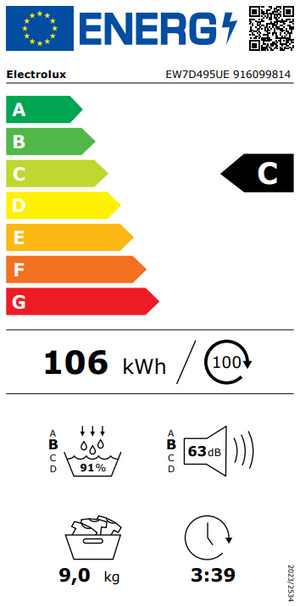 Džiovyklė  EW7D495UE