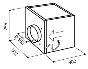 Gartraukio priedas Elica GME 11 (Internal motor)