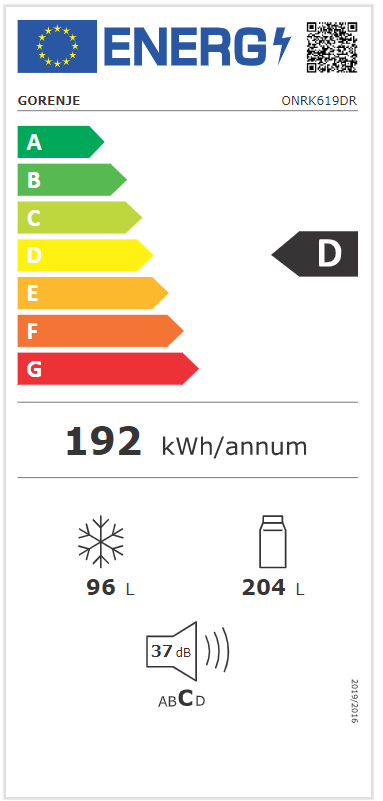 Šaldytuvas Gorenje ONRK619DR