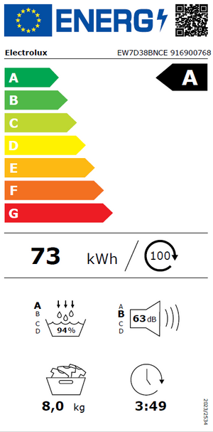 Džiovyklė  EW7D38BNCE