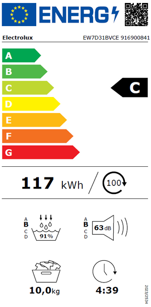 Džiovyklė  EW7D31BVCE