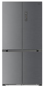 Sidabrinės spalvos Side-by-Side tipo šaldytuvas su šaldikliu Lord C26