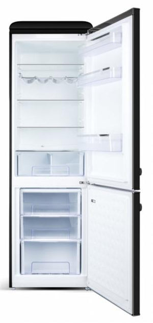Laisvai pastatomas RETRO stiliaus šaldytuvas-šaldiklis ETA253290020E Storio, juodas 192 cm