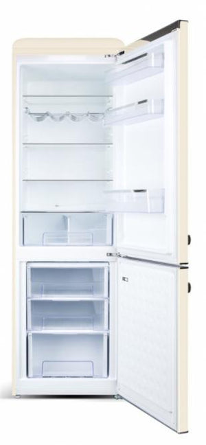 Laisvai pastatomas RETRO stiliaus šaldytuvas-šaldiklis ETA253090040E Storio, smėlio spalvos 192 cm