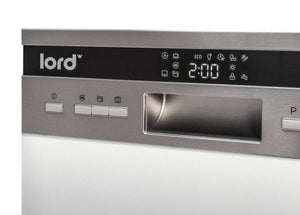 Įmontuojama 45 cm pločio indaplovė su matoma valdymo panele Lord D6 2.GN