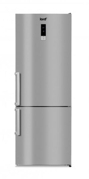 70 cm pločio ner.plieno spalvos šaldytuvas su šaldikliu apačioje Lord C11 2.GN